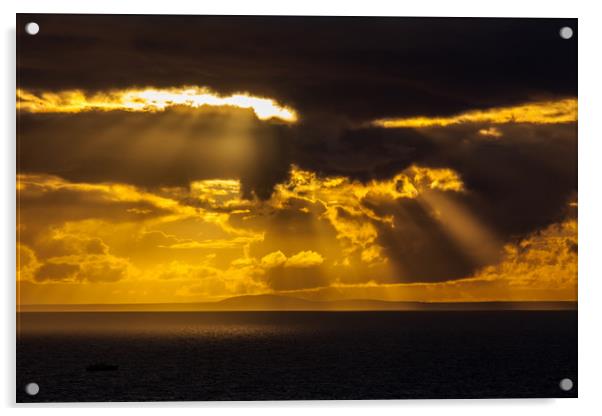 Sunset at Stoer Lighthouse Acrylic by Thomas Schaeffer