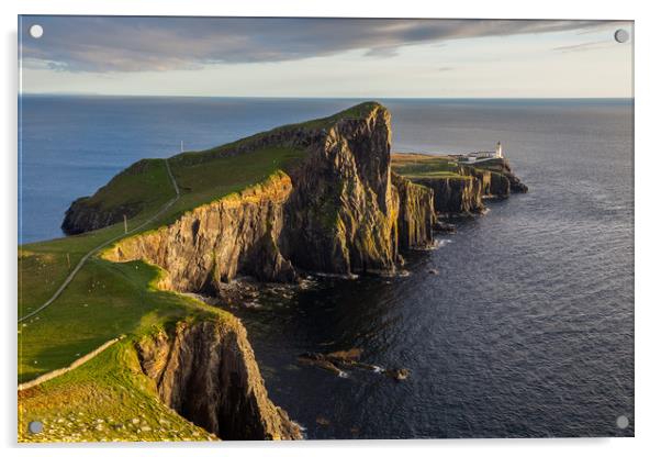 Neist Point Sunset Acrylic by Thomas Schaeffer