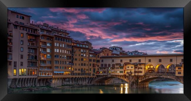 The Ponte Vecchio Framed Print by Paul Andrews