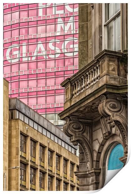City of Glasgow Corner Scene Print by Antony McAulay