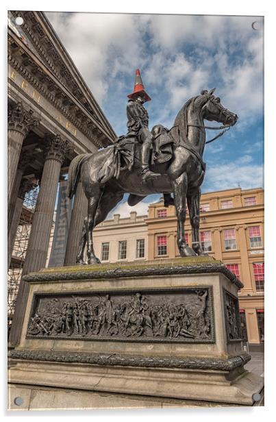 Duke of Wellington Statue Acrylic by Antony McAulay