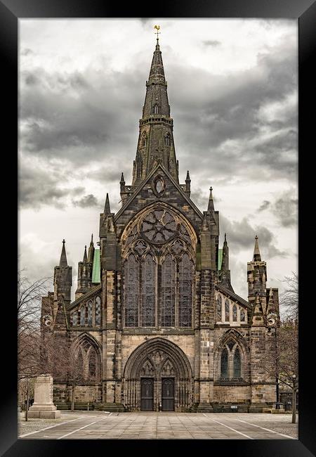 Glasgow Cathedral Front Facade Framed Print by Antony McAulay