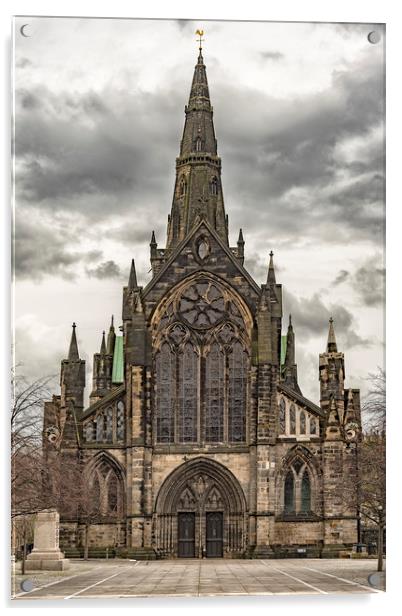 Glasgow Cathedral Front Facade Acrylic by Antony McAulay