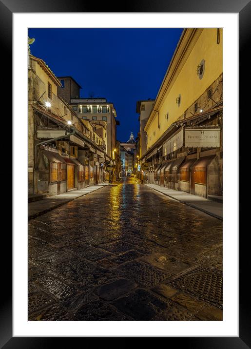 Ponte Vecchio  Framed Mounted Print by Paul Andrews