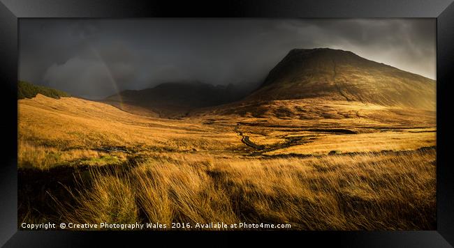Glenbrittle Autumn Landscape, Isle of Skye Framed Print by Creative Photography Wales