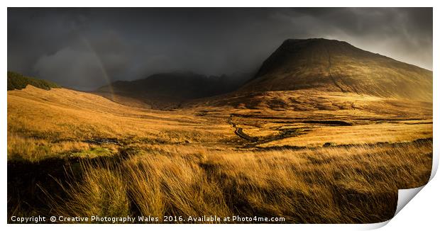 Glenbrittle Autumn Landscape, Isle of Skye Print by Creative Photography Wales