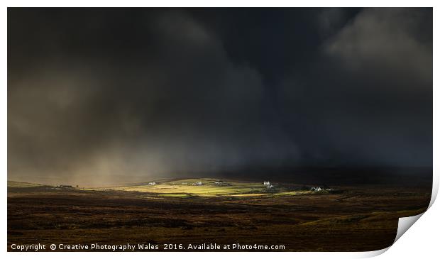 Staffin Storm Print by Creative Photography Wales