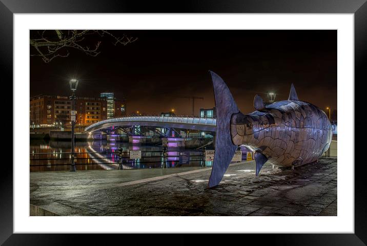 The Big Fish Framed Mounted Print by Peter Lennon