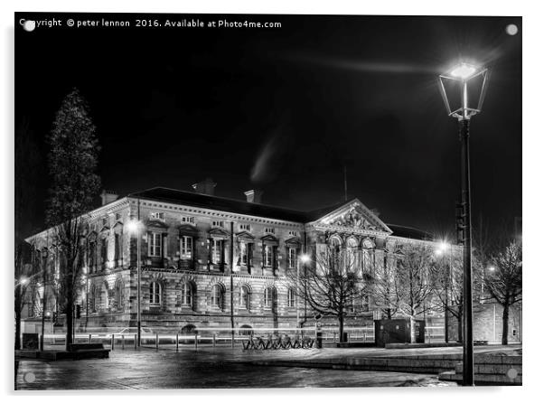 The Custom House Acrylic by Peter Lennon