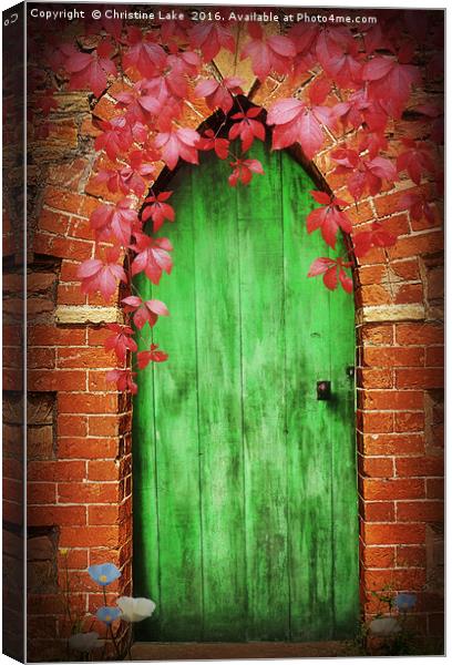 To The Secret Garden Canvas Print by Christine Lake