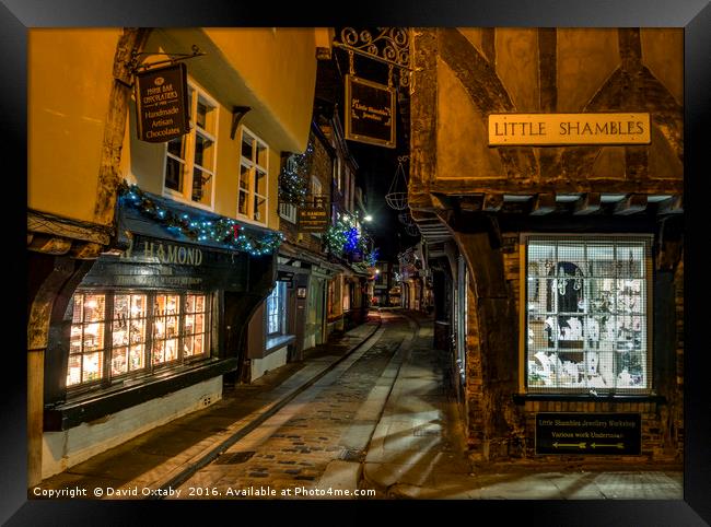 Shambles and Little Shambles Framed Print by David Oxtaby  ARPS