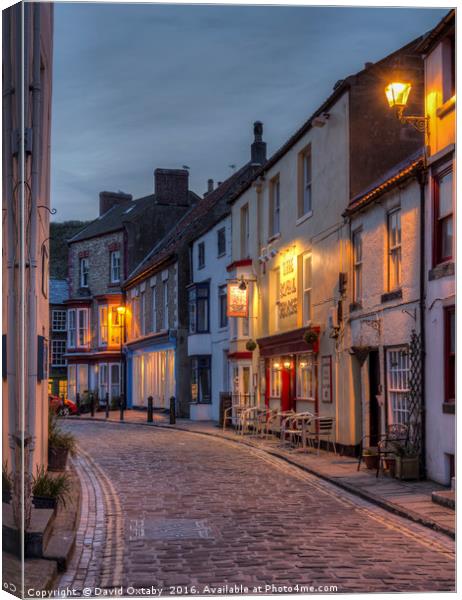 Main Street Staithes Canvas Print by David Oxtaby  ARPS