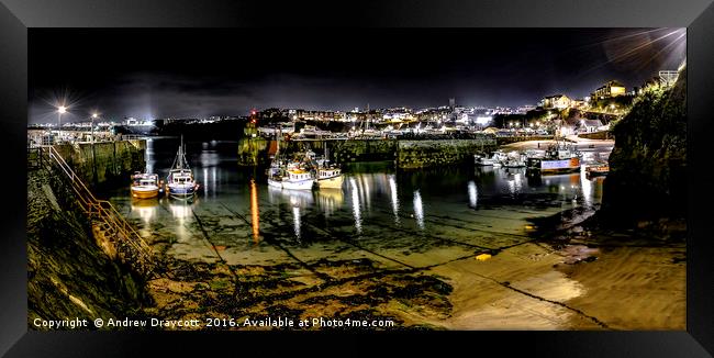 Newquay Harbour, December 2016. Framed Print by Andrew Draycott