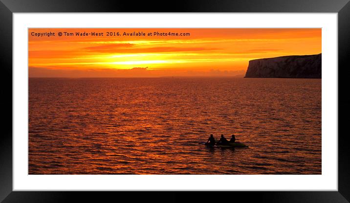 Watching the Sun Go Down Framed Mounted Print by Tom Wade-West