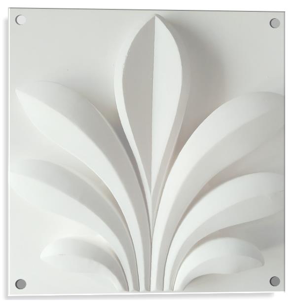 White plant sculpture Acrylic by Larisa Siverina
