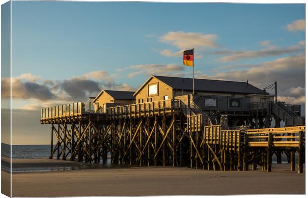 Sunset in Ording Canvas Print by Thomas Schaeffer
