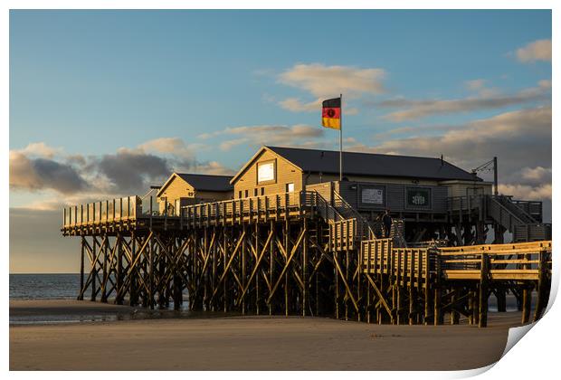 Sunset in Ording Print by Thomas Schaeffer