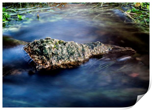 The lone rock Print by Jonathan Thirkell