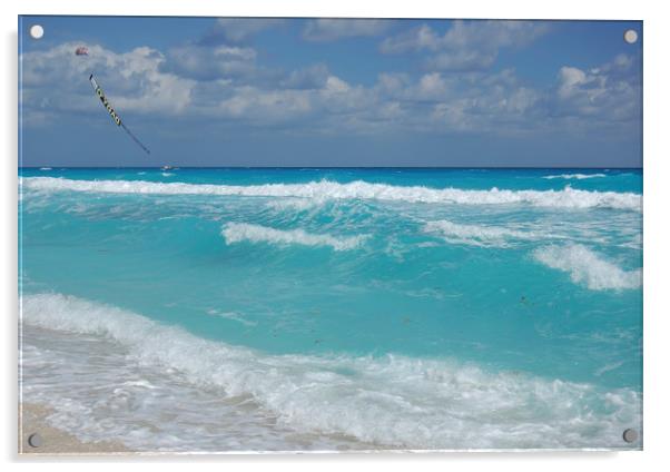 Summer day on a Carribean sea. Acrylic by Larisa Siverina