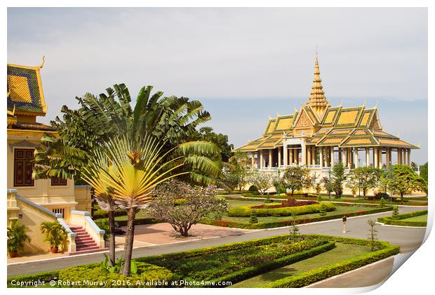 Royal Palace Phnom Penh, Cambodia. Print by Robert Murray