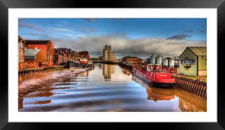Rising Tide on the River Hull Framed Mounted Print by Martin Parkinson