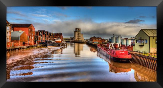 Rising Tide on the River Hull Framed Print by Martin Parkinson