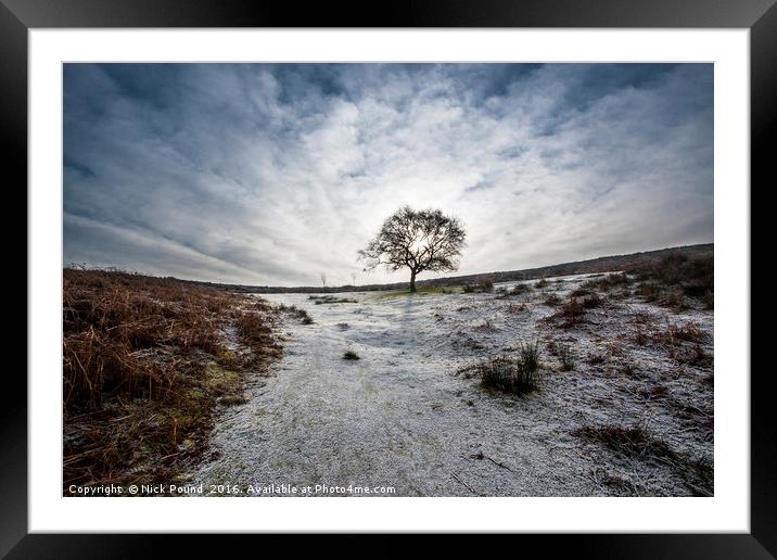 A Cold Morning on the Quantock Hills Framed Mounted Print by Nick Pound