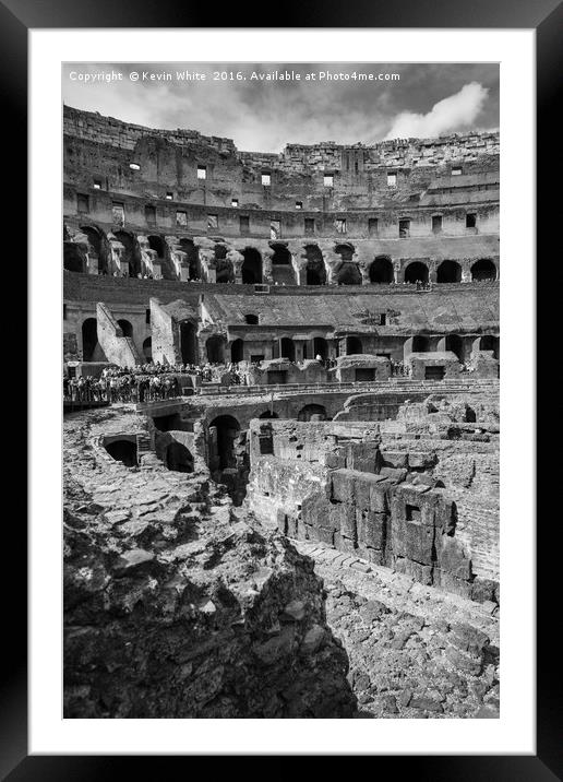 Colosseum Rome Framed Mounted Print by Kevin White