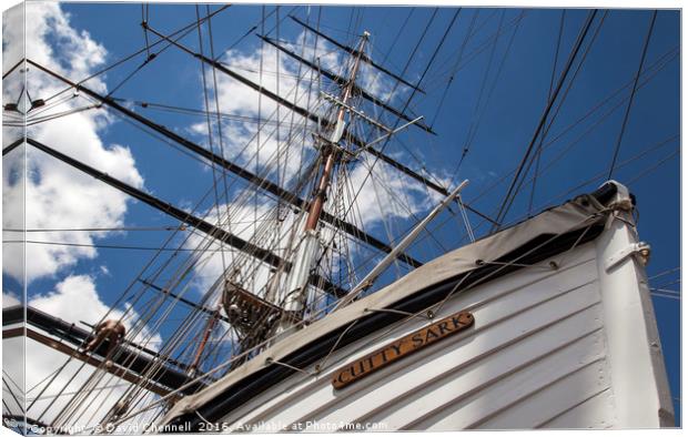 Cutty Sark Abstract Canvas Print by David Chennell