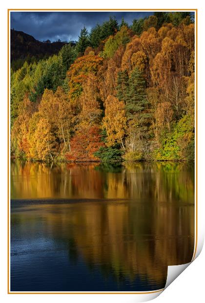Autumn Loch Tummel Print by Matt Johnston