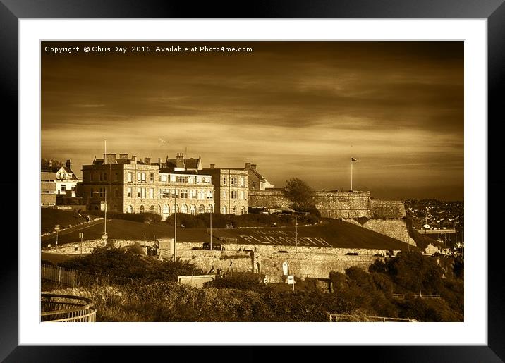 The Royal Citadel Plymouth Framed Mounted Print by Chris Day