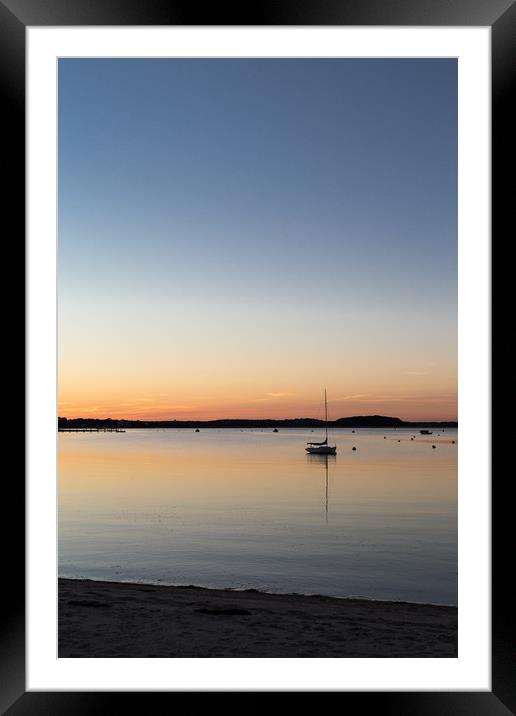 Calm Sunset Framed Mounted Print by Margaret Reid