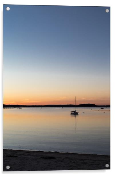 Calm Sunset Acrylic by Margaret Reid