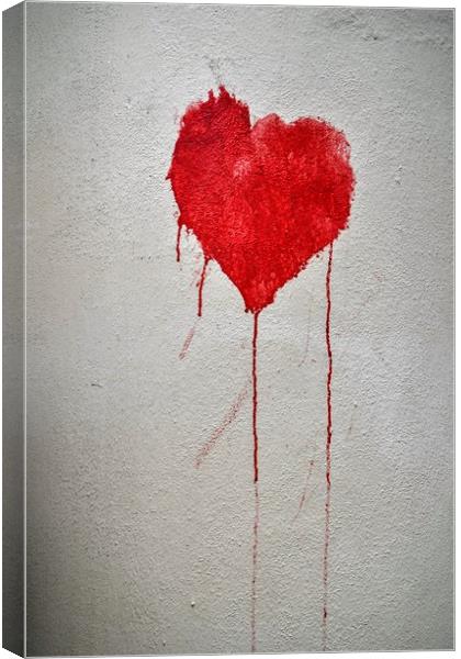 Graffiti Heart Canvas Print by Scott Anderson