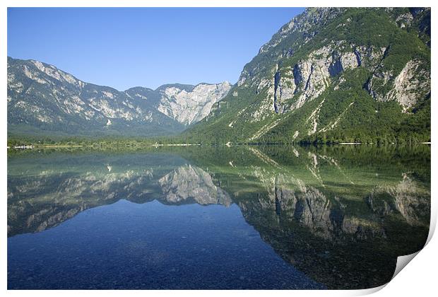 Lake Bohinj , Triglav National Park , Slovenia Print by Ian Middleton