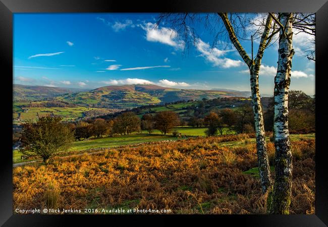Sugarloaf Mountain Black Mountains Brecon Beacons Framed Print by Nick Jenkins