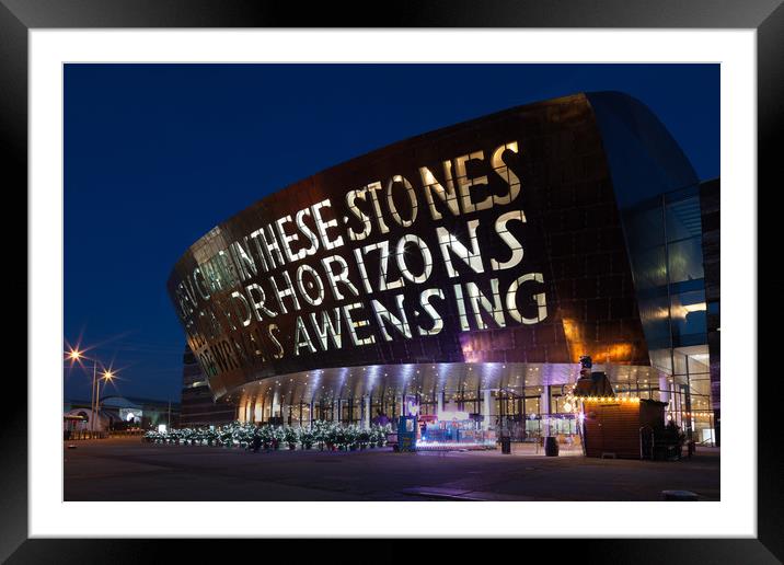 Wales Millennium Centre Framed Mounted Print by Leighton Collins