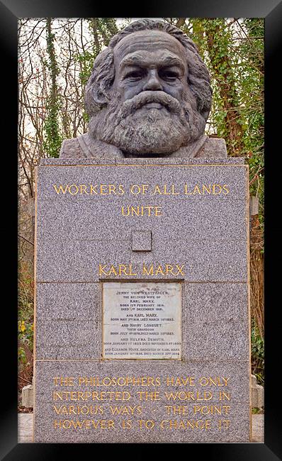Tomb of Karl  Marx Framed Print by Chris Thaxter