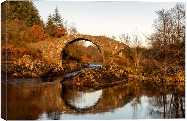 Bridge Over The River Minnoch Glentrool Canvas Print by Derek Beattie