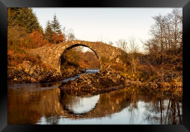 Bridge Over The River Minnoch Glentrool Framed Print by Derek Beattie