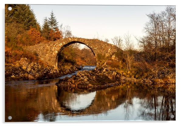 Bridge Over The River Minnoch Glentrool Acrylic by Derek Beattie