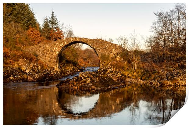 Bridge Over The River Minnoch Glentrool Print by Derek Beattie