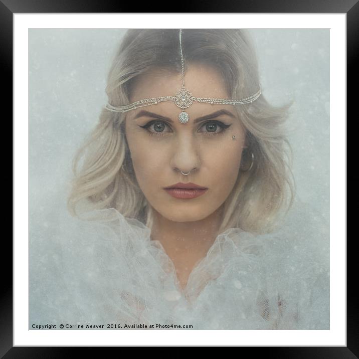 Snow Queen Framed Mounted Print by Corrine Weaver