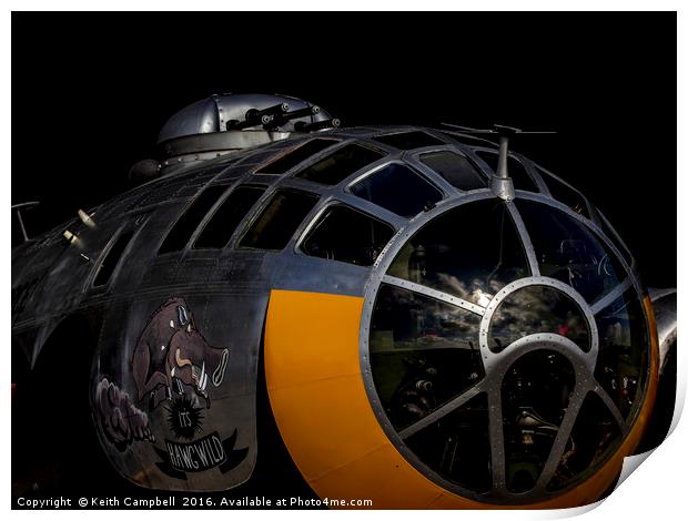 B-17 Flying Fortress Print by Keith Campbell