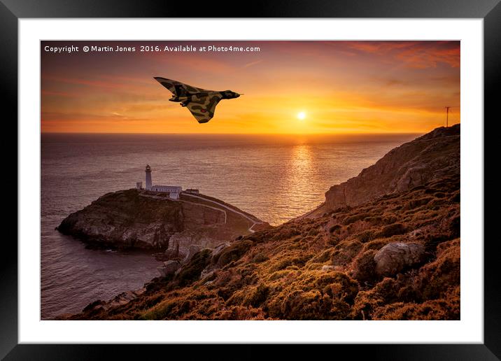 Vulcan over The Stack - Ynys Mon Framed Mounted Print by K7 Photography