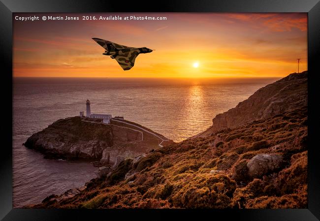 Vulcan over The Stack - Ynys Mon Framed Print by K7 Photography