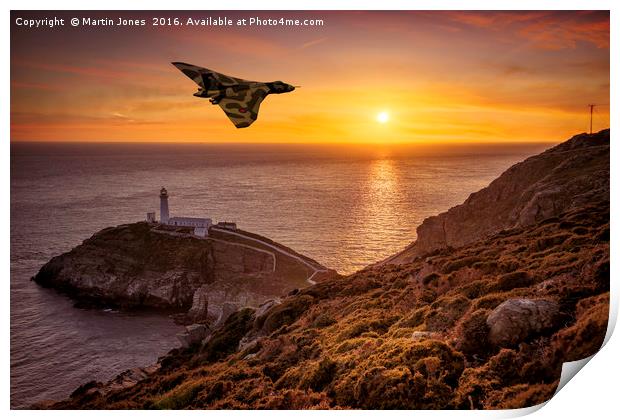 Vulcan over The Stack - Ynys Mon Print by K7 Photography