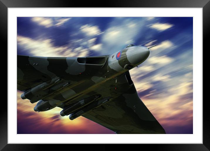 Vulcan Roars Framed Mounted Print by J Biggadike