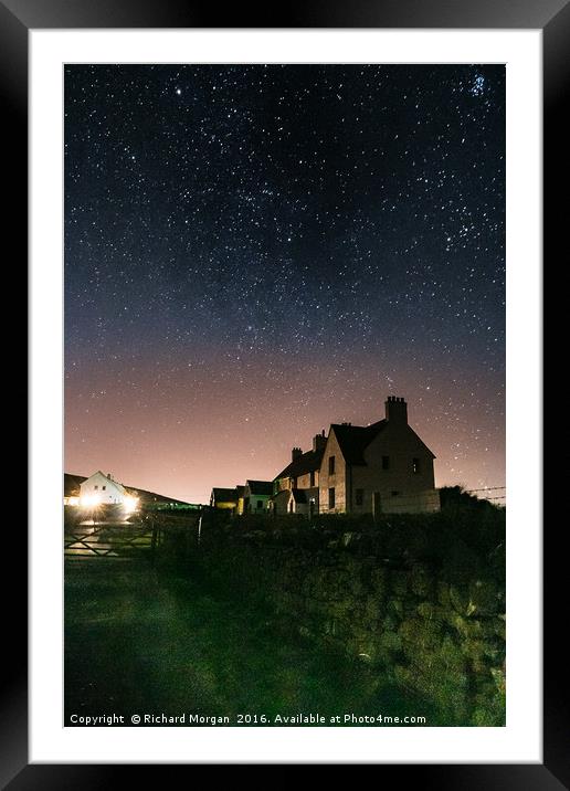 Stars are out at Rhossili, Gower Framed Mounted Print by Richard Morgan