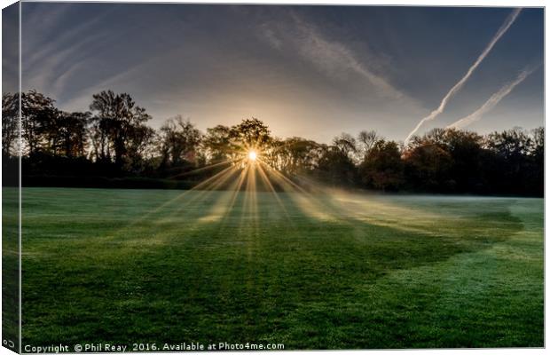 Rays of light  Canvas Print by Phil Reay